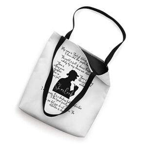 Sherlock Holmes & Quotes Tote Bag