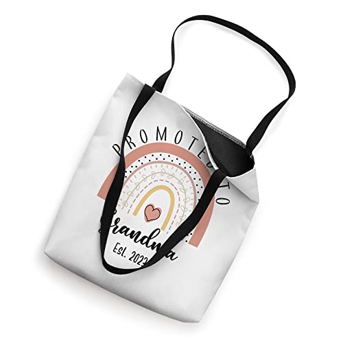 Promoted To Grandma Est 2023 Rainbow, Mother's Day Tote Bag