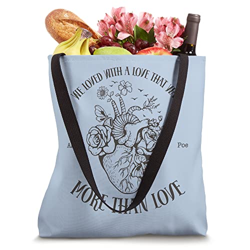 Edgar Allan Poe Raven booktok bookish merch Tote Bag