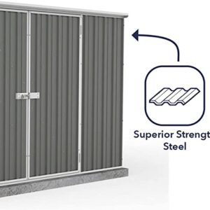 Outdoor Storage Shed, Storage Shed and Tool Shed Storage Sheds 10 x 10 ft. Galvanized Steel & Metal Storage Shed