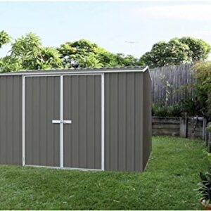 Outdoor Storage Shed, Storage Shed and Tool Shed Storage Sheds 10 x 10 ft. Galvanized Steel & Metal Storage Shed