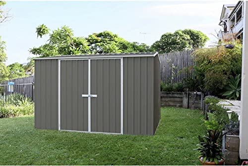 Outdoor Storage Shed, Storage Shed and Tool Shed Storage Sheds 10 x 10 ft. Galvanized Steel & Metal Storage Shed