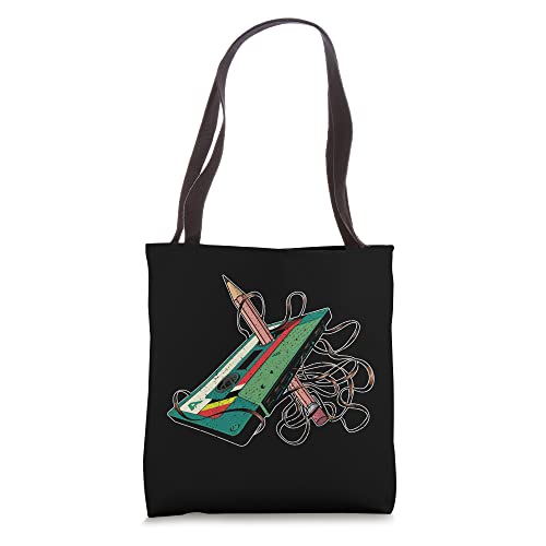 Cassette Tapes Mixtapes 1980s Radio Music Vintage 80s 90s Tote Bag