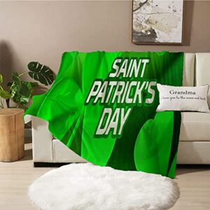 blankets st. patrick’s day soft blanket lightweight plush fluffy cozy smooth flannel elegant throw blanket perfect for bed, sofa and travel – 60″x80″/150x200cm