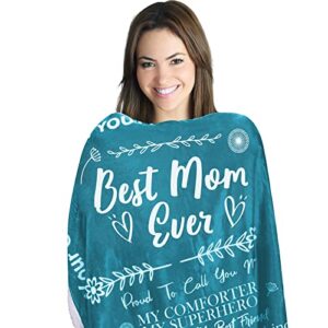 luxe extreme mom blanket, for mom, birthday gifts for mom from daughter or son, best mom ever gift blanket, mom gifts for mother’s day, i love you mom unique birthday gift