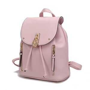 mkf collection backpack purse for women & teen girls, vegan leather top-handle fashion daypack