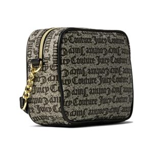 Juicy Couture Double The Love Camera Crossbody Black Beige Multi One Size