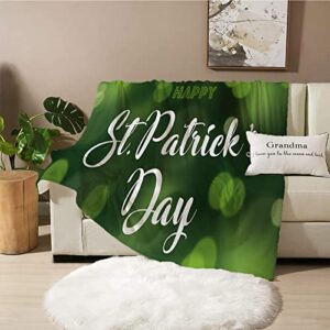 blankets st. patrick’s day soft blanket lightweight plush fluffy cozy smooth flannel elegant throw blanket perfect for bed, sofa and travel – 60″x80″/150x200cm