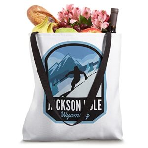 Jackson Hole Wyoming Ski Mountain Tote Bag