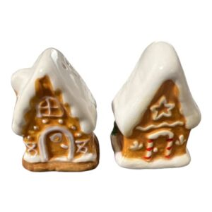 Hidd_ntr_asur_s Stoneware Mini gingerbread house Salt and Pepper Shaker set