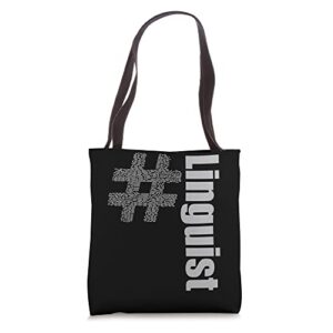 linguist 500 world languages tote bag