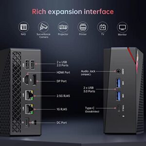 Mini Gaming PC, AMD Ryzen 7 4800U (8C/16T, up to 4.2Ghz) 16GB DDR4 512GB SSD Mini PC Windows 11 Pro, 4K@60Hz Triple Display Mini Desktop Computers Portable WiFi 5 Bluetooth, Support Auto Power On