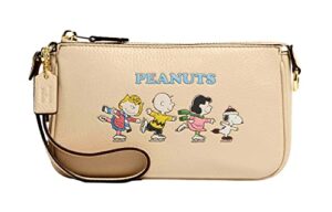 coach x peanuts nolita 19 with snoopy and friends motif style no. ce858 ivory