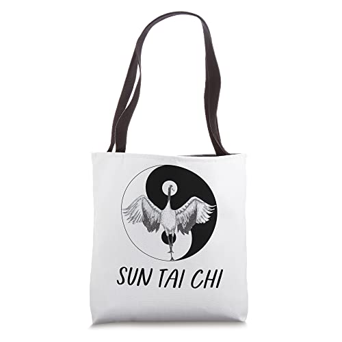 Sun Tai Chi Crane Pose Tote Bag