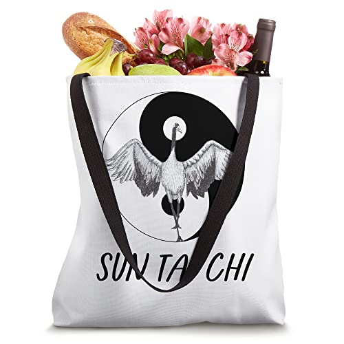 Sun Tai Chi Crane Pose Tote Bag