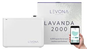 levona scent lavanda: 6000 sqft hvac diffuser waterless diffuser scent air machine for office, hotel & home scent diffuser – fragrance hvac scent diffuser + remote control app (scent sold separately)