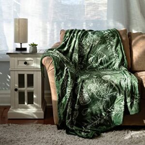 SpellCloth - Green Witch Blanket, Perfect for Witchy Gifts, Witchy Room Decor, Wiccan Decor, and Witch Stuff Like Witch Bedding, Witch Throw, and Tapestry for Bedroom