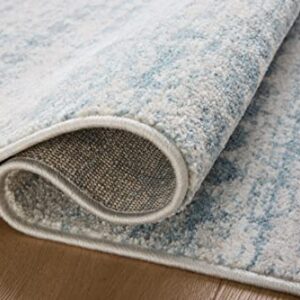 Loloi II Kamala Collection KAM-04 Sky/Dove, Transitional 2'-3" x 3'-10" Accent Rug