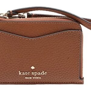 Kate Spade New York Leila Leather Card Holder Wristlet Warm Ginger