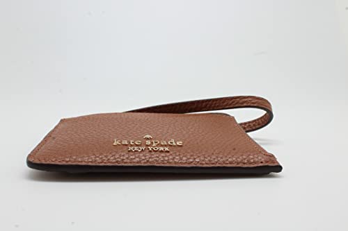 Kate Spade New York Leila Leather Card Holder Wristlet Warm Ginger