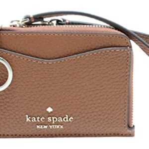 Kate Spade New York Leila Leather Card Holder Wristlet Warm Ginger