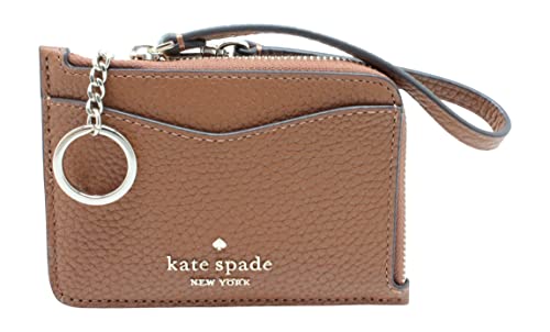 Kate Spade New York Leila Leather Card Holder Wristlet Warm Ginger