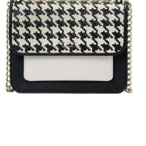 Kate Spade New York Remi Flap Chain Crossbody Small (Houndstooth)