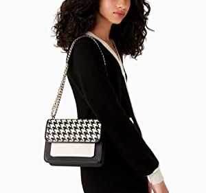 Kate Spade New York Remi Flap Chain Crossbody Small (Houndstooth)