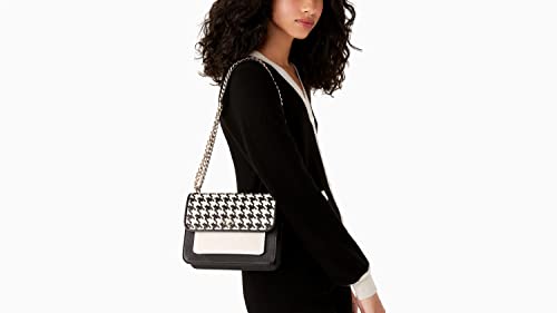 Kate Spade New York Remi Flap Chain Crossbody Small (Houndstooth)