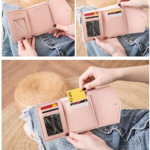 RFID Card Holder Wallet for Women Slim Wallets Bifold Multi Card Case Zipper Coin Purse