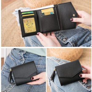 RFID Card Holder Wallet for Women Slim Wallets Bifold Multi Card Case Zipper Coin Purse