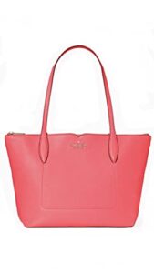 kate spade harlow leather tote (ripe poppy)