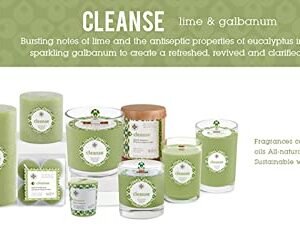 Root Candles Scented Spa Candles Seeking Balance® 2-Wick Handcrafted Aromatherapy Candle, 12-Ounce, Cleanse: Lime + Galbanum