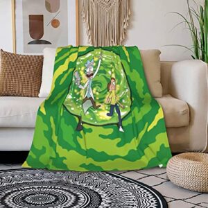 anime blanket flannel fleece cartoon blankets super soft lightweight plush throw blanket for bed chair sofa couch living room gifts for kids adults 50″x40″