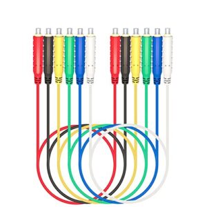 6pcs magnetic test leads silicone soft flexible jumper test wires 30v ac5a 3.3ft magnetic jumper wires hvac