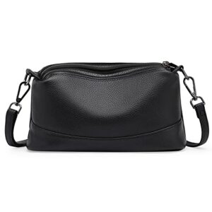 gaekeao crossbody bags for women small cross body bag genuine leather camera bag purse with adjustable strap