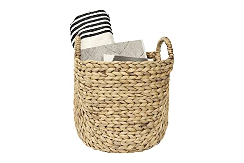 Bloomingville Handwoven Beige Seagrass Round Handles (Set of 2 Sizes) Basket, Natural