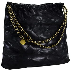 crossbody bag for women soft pu leather handbag womens hobo shoulder bag with wallet diamond plaid (black)