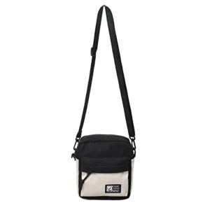 jinfield crossbody bag messenger bags: nylon unisex side pouch satchel small phone shoulder purse casual sling pack girl guy