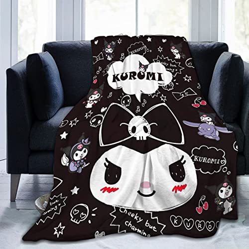 BEINME Kwaii Blanket Cartoon Throw Blanket for Girls Women Christmas Birthday Gifts Bedroom Sofa Decor 60 "x50