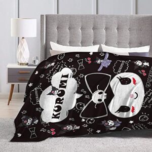 BEINME Kwaii Blanket Cartoon Throw Blanket for Girls Women Christmas Birthday Gifts Bedroom Sofa Decor 60 "x50