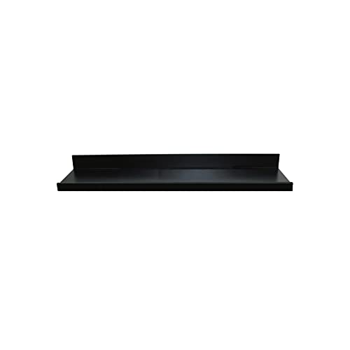 PARREN Shelves Rectangle Wood Wall Mounted Long Floating Picture Ledge Shelf, One, 72Wx4.5Dx3.5H, Black