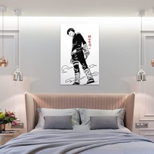 Minimalist Anime Posters Anime Canvas Wall Art for Room Anime Wall Decor for Bedroom (Minimalist Rock Lee Poster,12×18 inch-No Framed)