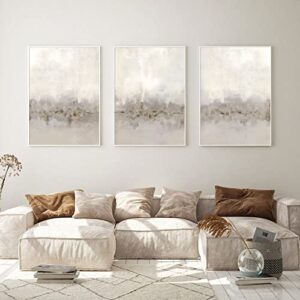 beige and grey abstract wall art minimalist abstract art painting neutral abstract poster prints for bedroom decor gray and beige abstract watercolor pictures for living room decor 16x24inchx3 no frame