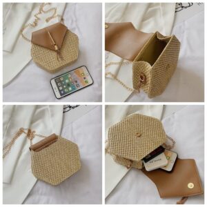 JBB Crossbody Bag for Women Shoulder Bag Straw Tassel Small Beach Bag Fashion