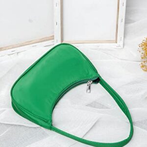 GORGLITTER Women's Solid Shoulder Bags Minimalist Bag Mini Clutch Tote Handbags Green One Size