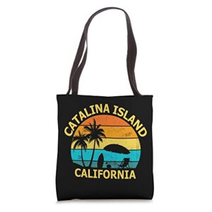 travel catalina island california vacation souvenir tote bag