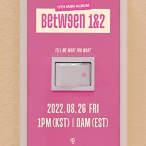 Dreamus TWICE - BETWEEN 1&2 11th Mini Album+Pre-Order Benefit+Folded Poster (Cryptography ver.), JYPK1452