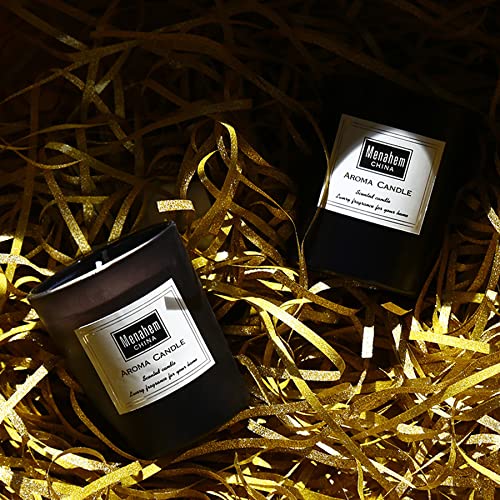 Scented Candle Black Cherry Merlot,150G Perfume Floral Aroma Gift Candle Set,Handmade Soy Wax in Glass Jar 12 Hours,Prefect for Meditation Stress Relief Mood Boosting