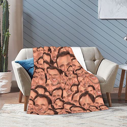 Funny Blanket Super Soft and Thick Four Seasons Anti-Pilling Flannel Throw Blanket Suitable for Sofa Car Bed Camping Adult Kids Keep Warm，50"X40"